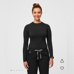 Figs Womens Black Salta Small